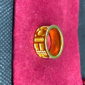 Coach Gold Ring